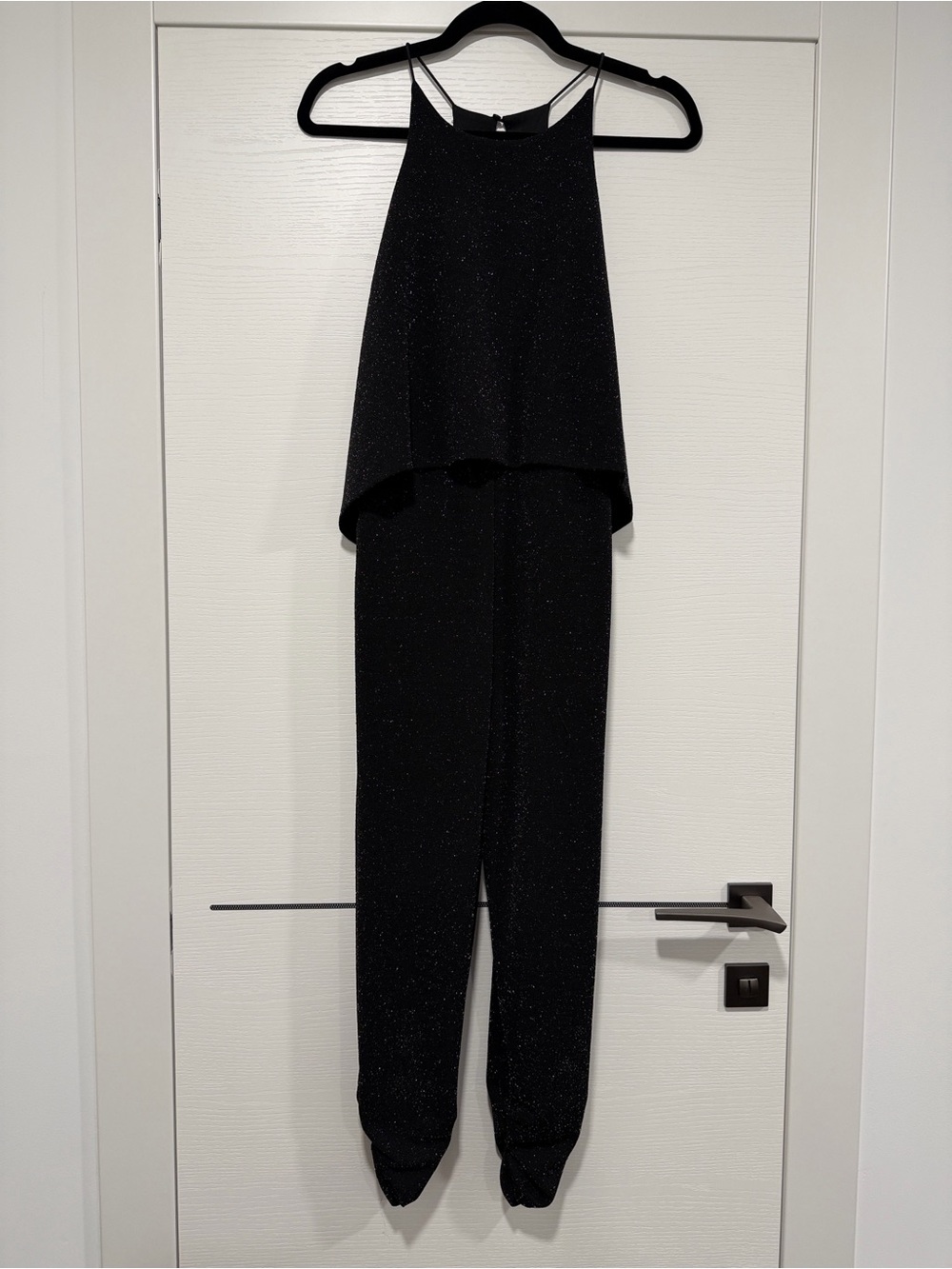 Aqua Sparkle Black Jumpsuit